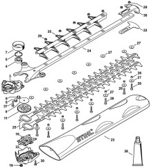 Stihl HS56C-E Hedgtrimmer Parts